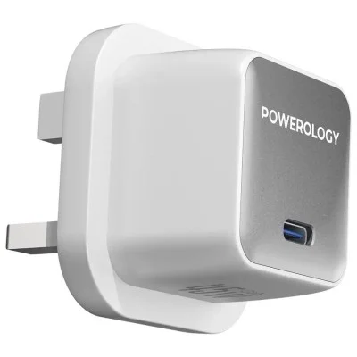 Powerology qx 45w pocket-sized gan adapter _ white